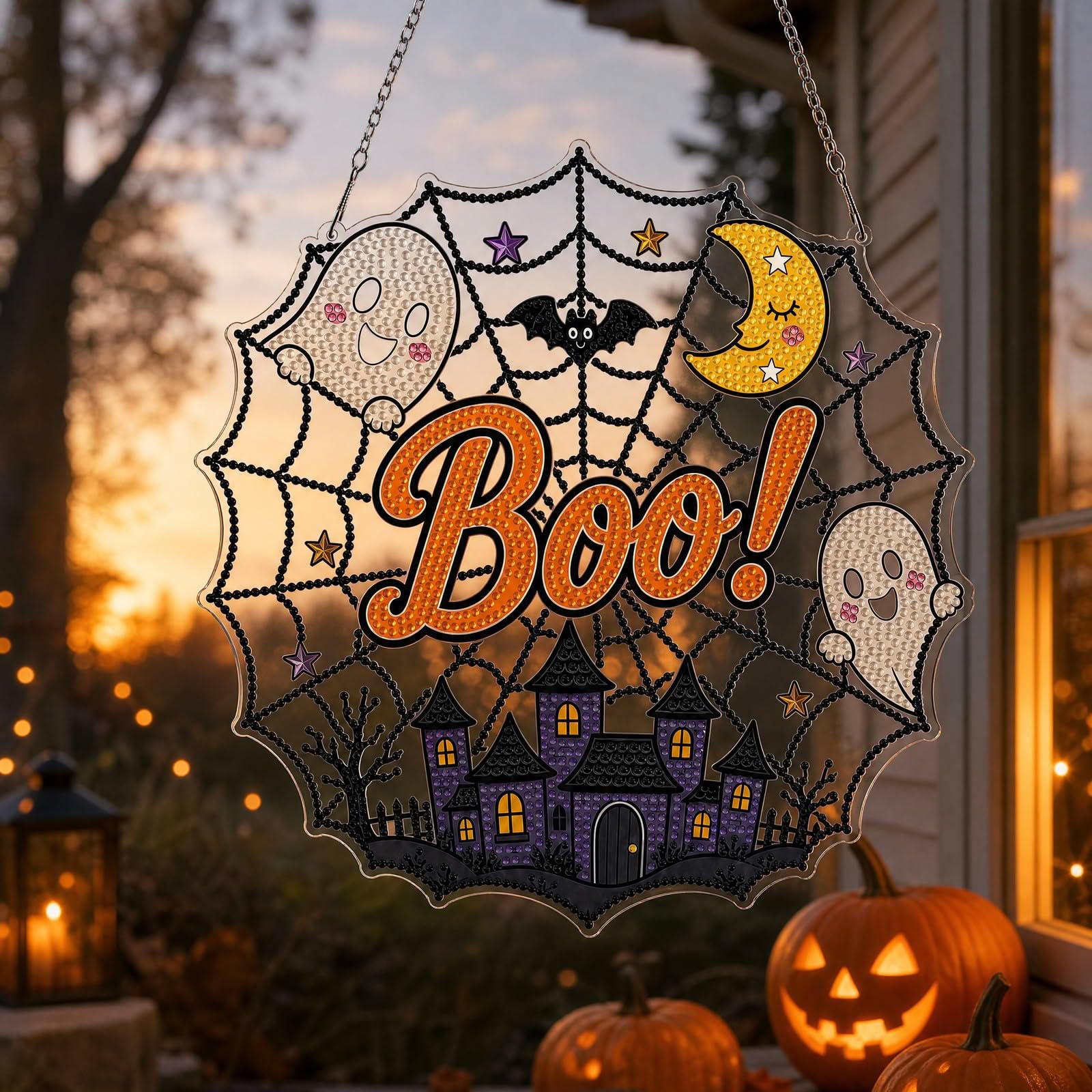 Amazon.co.jp: ハロウィン用吊り下げ式ダイヤモンドアートキット — 5D